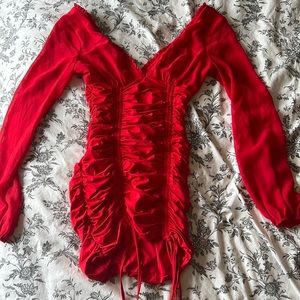 Tiger Mist mini dress RED